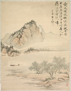 ボートで漂流 作： Tsubaki Chinzan