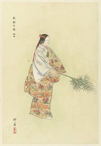 ノープレイ半城の俳優 能楽堂の能楽師 半丈 ハンジョ（オブジェクトのタイトル） 能楽百演（シリーズタイトル） 能楽百番 作： Tsukioka Kogyo