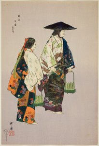 飛鳥川、「野学百番」シリーズより 作： Tsukioka Kogyo