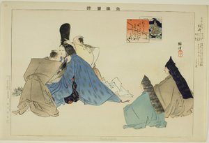 能楽図絵シリーズより 柏崎 作： Tsukioka Kogyo