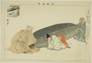 国楠 「能楽図絵」より 作： Tsukioka Kogyo