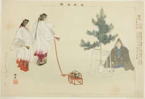 連載「能楽図絵」より松風 作： Tsukioka Kogyo