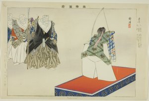 忠信「能楽図絵」より 作： Tsukioka Kogyo