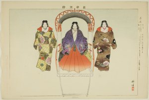 右近 「能楽図絵」より 作： Tsukioka Kogyo