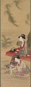 ウィローの下、1778年以降。 作： Tsukioka Sessai
