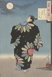 月光の深見時給、1887年（色の木版画） 作： Tsukioka Yoshitoshi