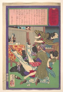 Postal Hōchi Zeitung Nr. 645, Engländer vergewaltigt Tochter eines Weinhändlers 作： 月岡芳年