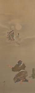 月の12の側面から月の宮殿に戻って - 竹取（竹取）を受け取りました 作： Tsukioka Yoshitoshi