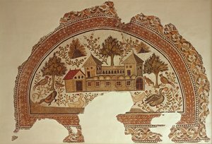タバルカのカントリーハウス（モザイク） 作： Tunisian School