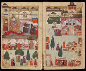 Le couronnement du sultan ottoman Mehmet III (1566-1603) au palais Topkapi, en 1595 - Mehmed III