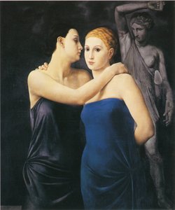 Le amiche 友達、1924年。 作： Ubaldo Oppi