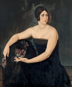 女性の肖像、1924年。 作： Ubaldo Oppi