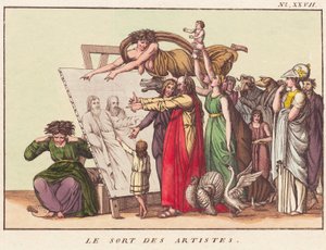 アーティストの運命 作： Ubekendt dansk efter 1780
