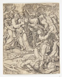 キリストの裏切り 作： Ubekendt efter Dirck Volckertsz. Coornhert efter Maarten van Heemskerck