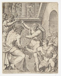 いばらの冠 作： Ubekendt efter Dirck Volckertsz. Coornhert efter Maarten van Heemskerck