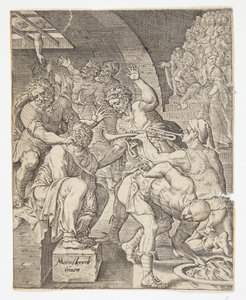 キリストの嘲笑 作： Ubekendt efter Dirck Volckertsz. Coornhert efter Maarten van Heemskerck