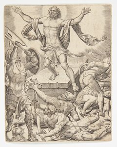 復活 作： Ubekendt efter Dirck Volckertsz. Coornhert efter Maarten van Heemskerck