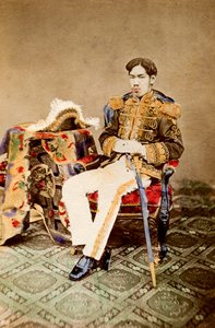 睦仁天皇、1873～1882年 作： Uchida Kyuichi