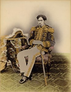 睦仁、明治天皇、1873年。 作： Uchida Kyuichi
