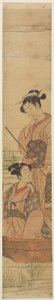 月の下の船の若いカップル、1770年から72年頃 作： Uchimasa