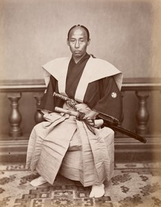 Samurai (Harada Kiichi), Nagasaki, Japan, c.1870 (albumen print) 作： Ueno Hikoma