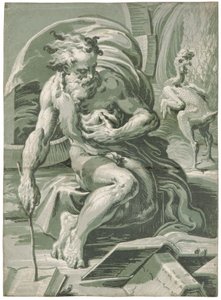 ディオゲネス、1527年以降。 作： Ugo da Carpi