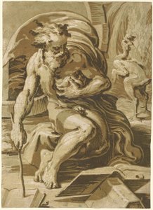 ディオゲネス 作： Ugo da Carpi, after Parmigianino