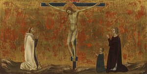 ドナーと一緒に十字架にかけられたキリスト 作： Ugolino di Nerio