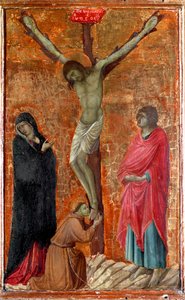 アッシジの聖フランチェスコとの十字架刑 作： Ugolino di Nerio