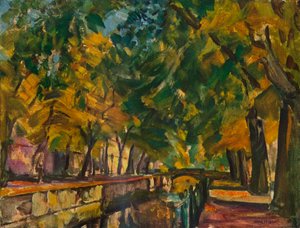 ポツダムの運河、c1926 作： Ulrich Hubner