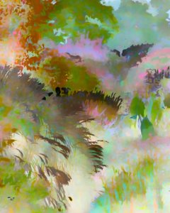 色鮮やかな森の風景 作： 