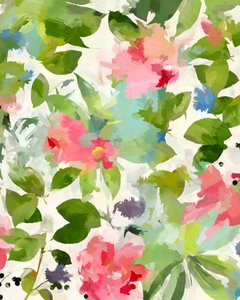 鮮やかな花の印象 作： 