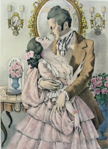 Gustave Flaubert (1821-80) による「マダム・ボヴァリー」のイラスト、Gibert Jeune から出版