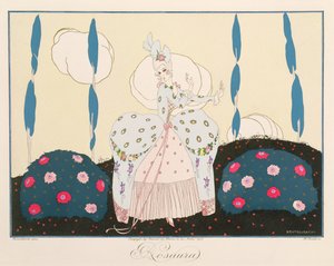アンリ・ライデル（fl。1914-20）1914（カラーリソ）によって彫刻された、Le Journal des Dames et des Modesの「イタリア劇場のマスクとキャラクター」版のロザウラ