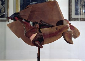 動きと家の中の馬のダイナミズム（ミクストメディア）