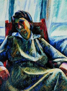 シルビア（油彩・キャンバス） 作： Umberto Boccioni