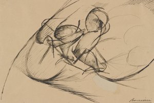 サイクリストの動的力に関する研究 II 作： Umberto Boccioni