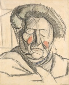 芸術家の母、1915年。 作： Umberto Boccioni