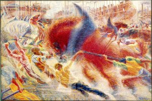 市は昇る 作： Umberto Boccioni