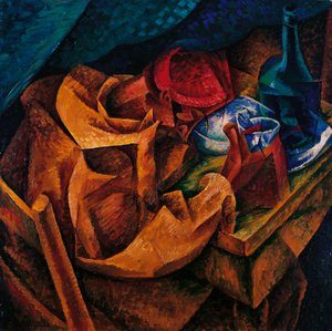 お酒を飲む人 作： Umberto Boccioni