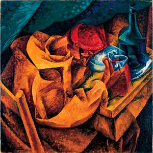 お酒を飲む人 作： Umberto Boccioni
