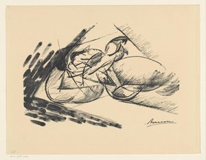 無題 (スピード) 作： Umberto Boccioni