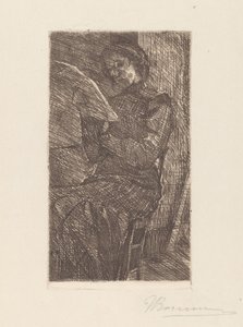 読書する女性 作： Umberto Boccioni
