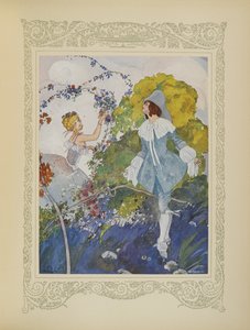 彼は非常に美しい少女を見たので、彼女と結婚することを決めた、「Contes du Temps Jadis」または「Tales from Times Past」のイラスト、p.110