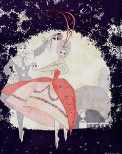 アルミードの庭で、バラの女王のバレエ - la Vie Parisienne のイラスト