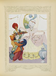 私たちは盆地を満たし、彼女の果物とジャムの瓶、「Contes du Temps Jadis」のイラスト、または「Times From Timesの物語」、p.56を提供しました 作： Umberto Brunelleschi