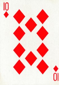 Goodall＆Son Ltd.のトランプのデッキからのダイヤモンド10個、c1940 作： Unbekannt