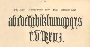 14世紀。リチャード・ザ・セカンド。 1400。小さい。ウェストミンスター寺院、1862 作： Unbekannt