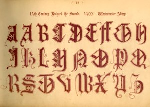 14世紀。リチャード・ザ・セカンド。 1400.ウェストミンスター寺院、1862