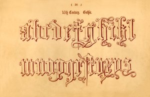16世紀。ゴシック、1862